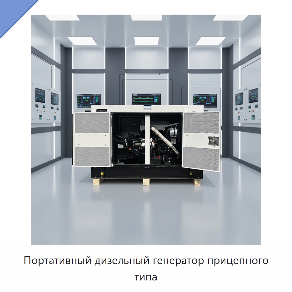 Портативный дизельный генератор прицепного типа — Дизельные генераторы
