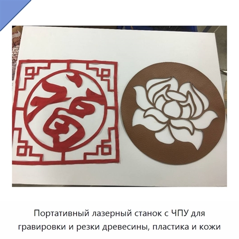 Портативный лазерный станок с ЧПУ для гравировки и резки древесины, пластика и кожи