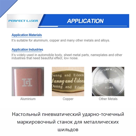 Настольный пневматический ударно-точечный маркировочный станок для металлических шильдов