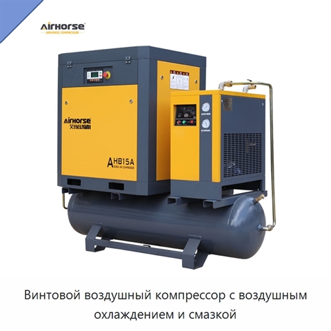 Винтовой воздушный компрессор с воздушным охлаждением и смазкой