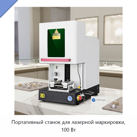 Портативный станок для лазерной маркировки, 100 Вт