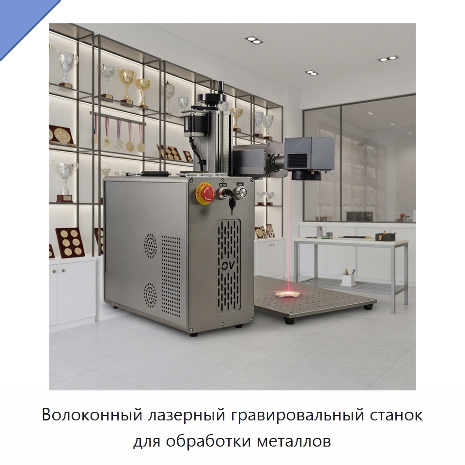 Волоконный лазерный гравировальный станок для обработки металлов — Лазерные маркировочные станки