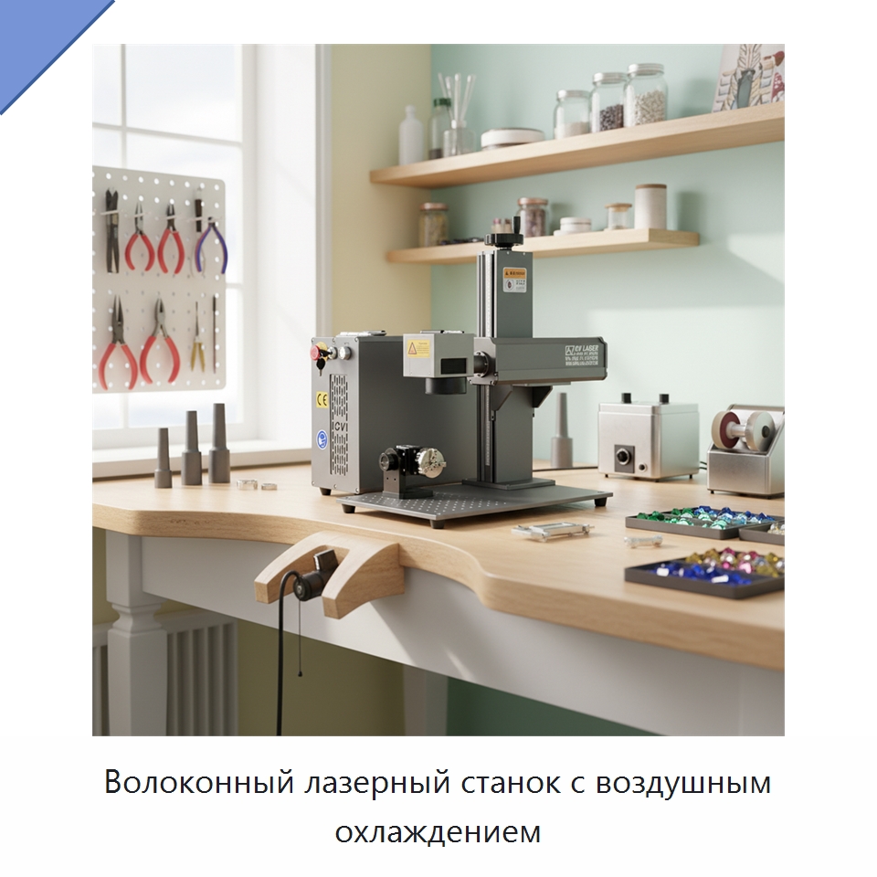 Волоконный лазерный станок с воздушным охлаждением — Лазерные маркировочные станки