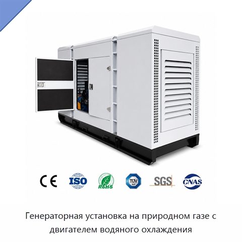 Генераторная установка на природном газе с двигателем водяного охлаждения