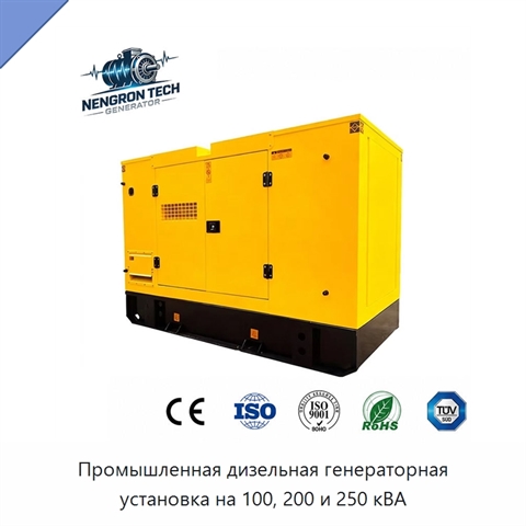 Промышленная дизельная генераторная установка на 100, 200 и 250 кВА