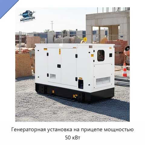 Генераторная установка на прицепе мощностью 50 кВт
