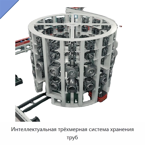 Интеллектуальная трёхмерная система хранения труб