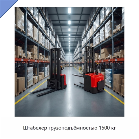 Штабелер грузоподъёмностью 1500 кг