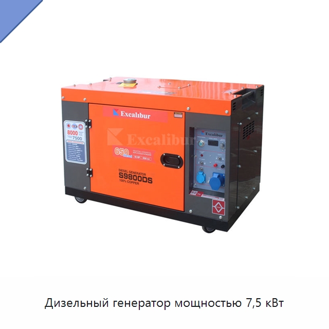 Дизельный генератор мощностью 7,5 кВт — Дизельные генераторы