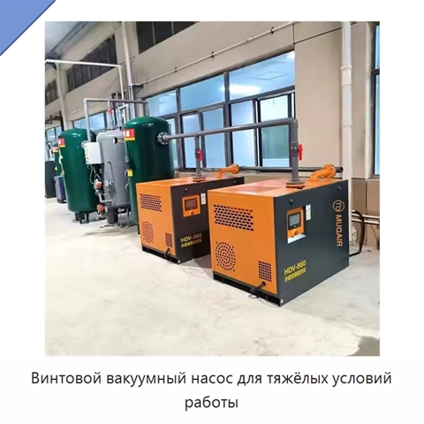 Винтовой вакуумный насос для тяжёлых условий работы
