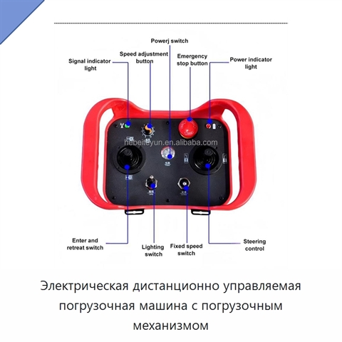 Электрическая дистанционно управляемая погрузочная машина с погрузочным механизмом