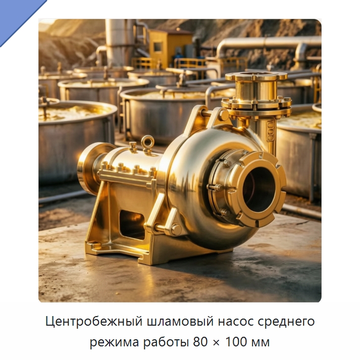 Центробежный шламовый насос среднего режима работы 80 × 100 мм — Насосы