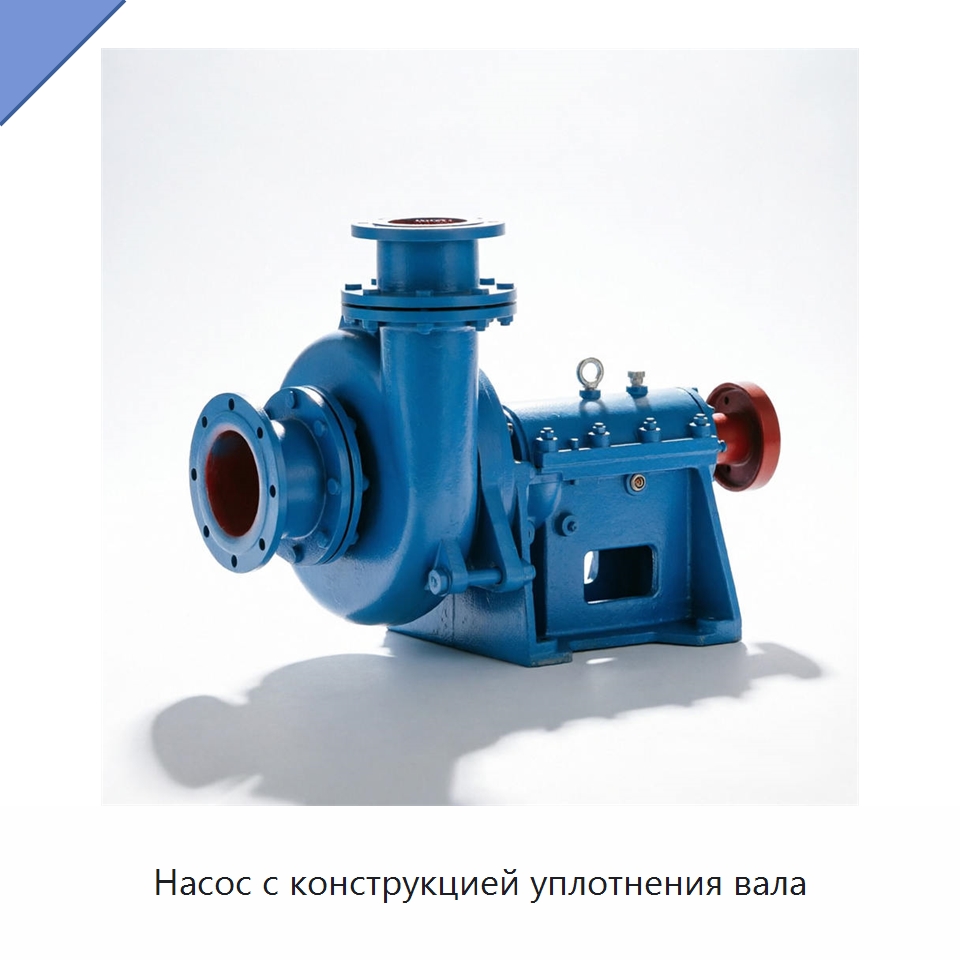 Насос с конструкцией уплотнения вала — Насосы