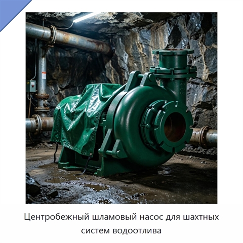 Центробежный шламовый насос для шахтных систем водоотлива