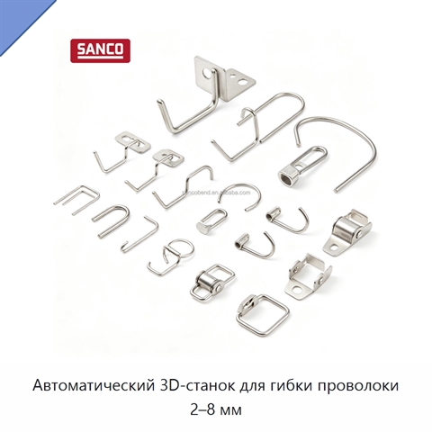 Автоматический 3D-станок для гибки проволоки 2–8 мм