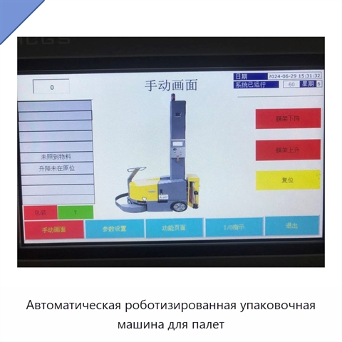 Автоматическая роботизированная упаковочная машина для палет