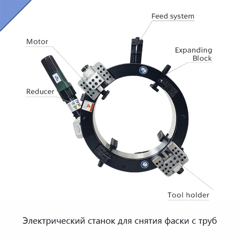 Электрический станок для снятия фаски с труб