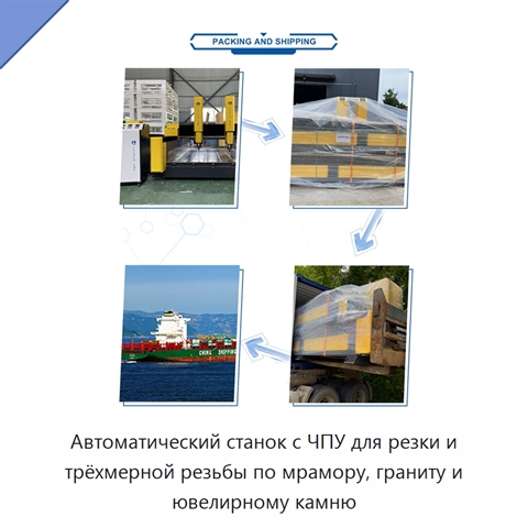 Автоматический станок с ЧПУ для резки и трёхмерной резьбы по мрамору, граниту и ювелирному камню