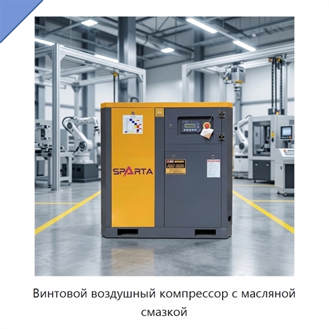Винтовой воздушный компрессор с масляной смазкой