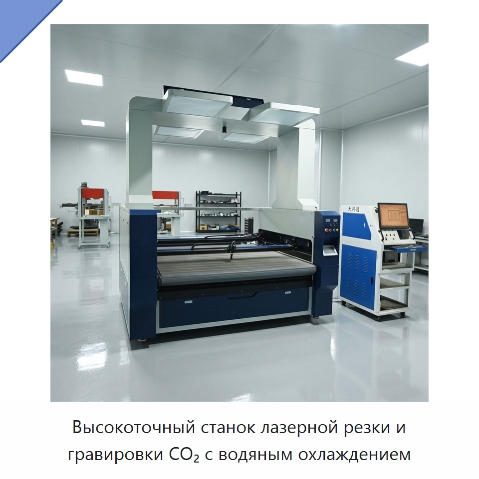 Высокоточный станок лазерной резки и гравировки CO₂ с водяным охлаждением — Станки лазерной резки