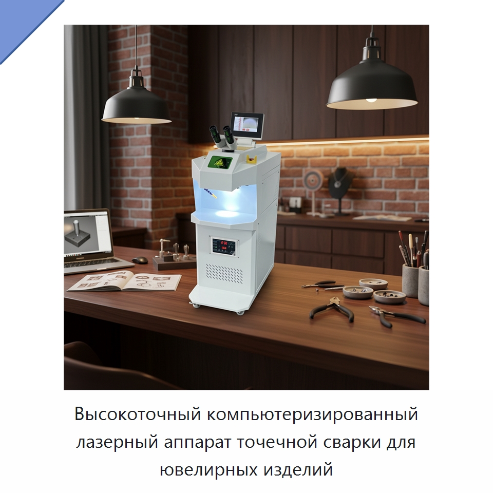 Высокоточный компьютеризированный лазерный аппарат точечной сварки для ювелирных изделий — Установки лазерной сварки