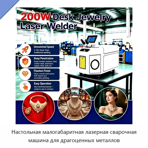 Настольная малогабаритная лазерная сварочная машина для драгоценных металлов
