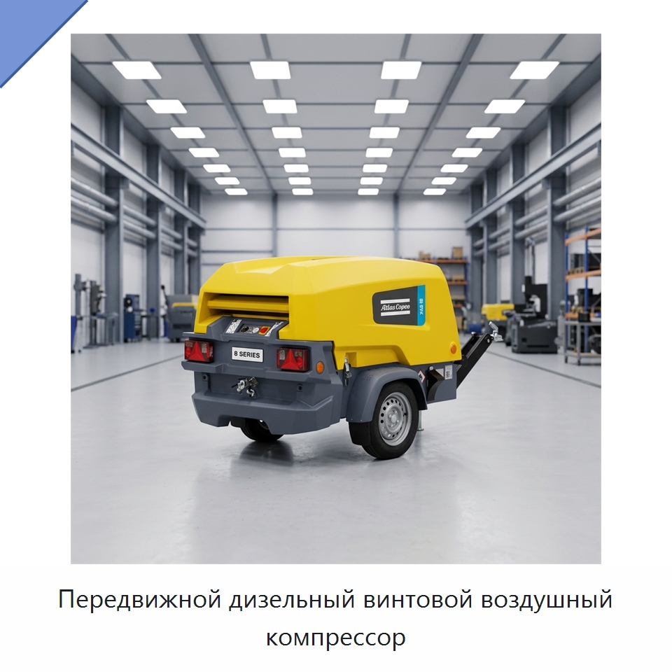 Передвижной дизельный винтовой воздушный компрессор — Промышленные компрессоры