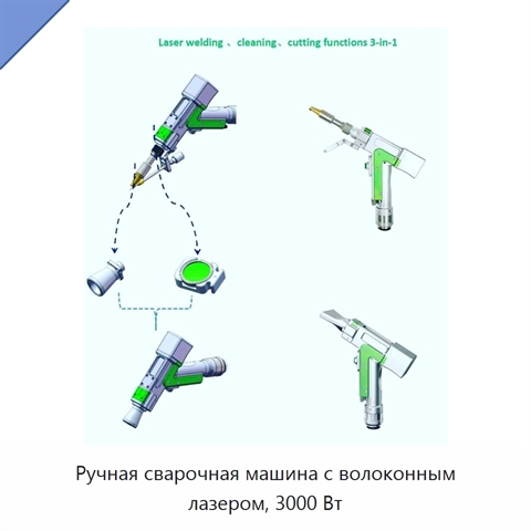 Ручная сварочная машина с волоконным лазером, 3000 Вт