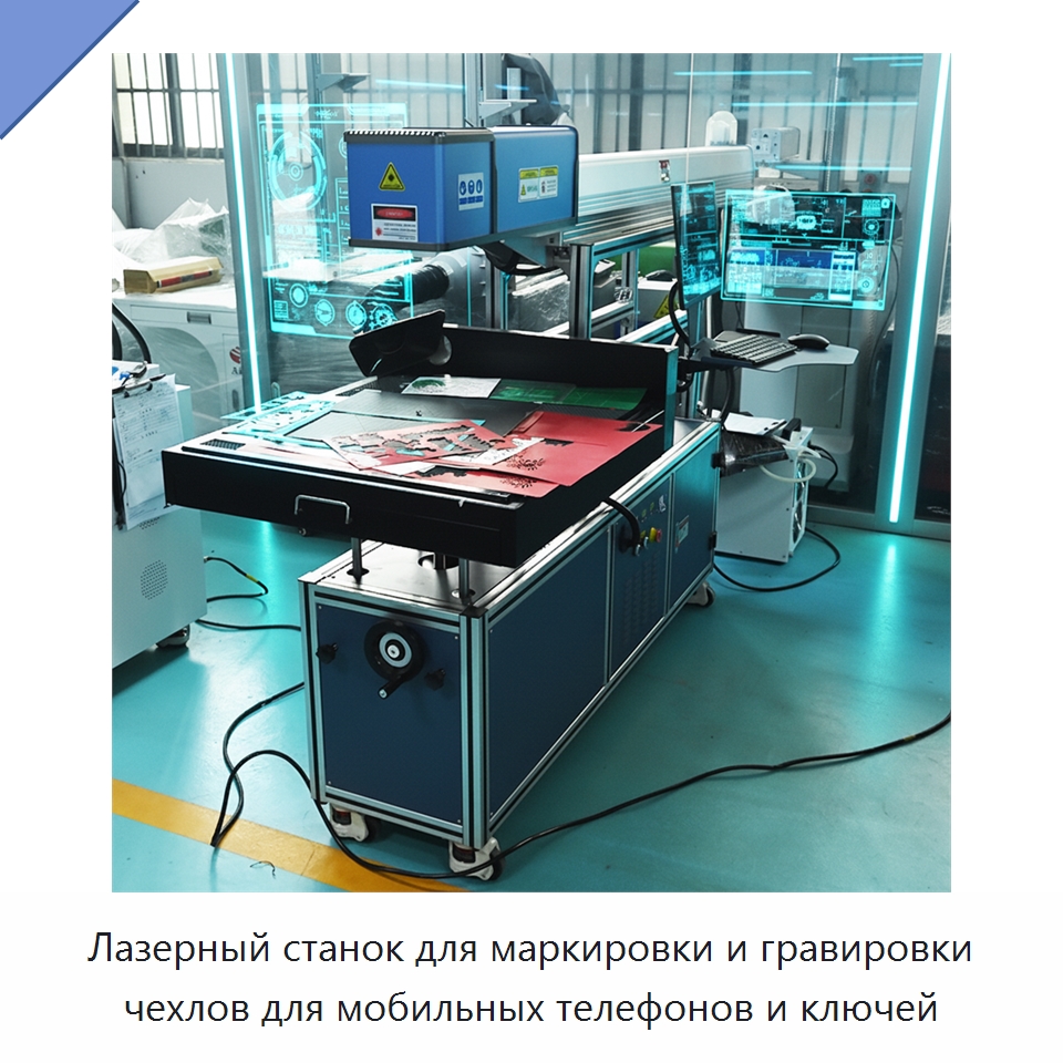 Лазерный станок для маркировки и гравировки чехлов для мобильных телефонов и ключей — Лазерные маркировочные станки