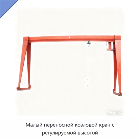 Малый переносной козловой кран с регулируемой высотой