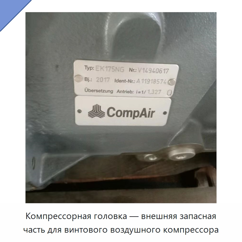Компрессорная головка — внешняя запасная часть для винтового воздушного компрессора — Запчасти для промышленных компрессоров