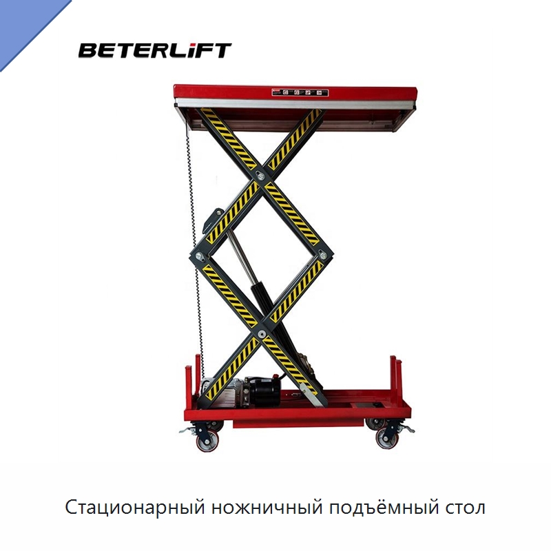 Стационарный ножничный подъёмный стол — Подъемные столы