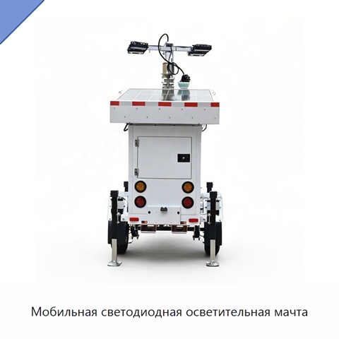 Мобильная светодиодная осветительная мачта