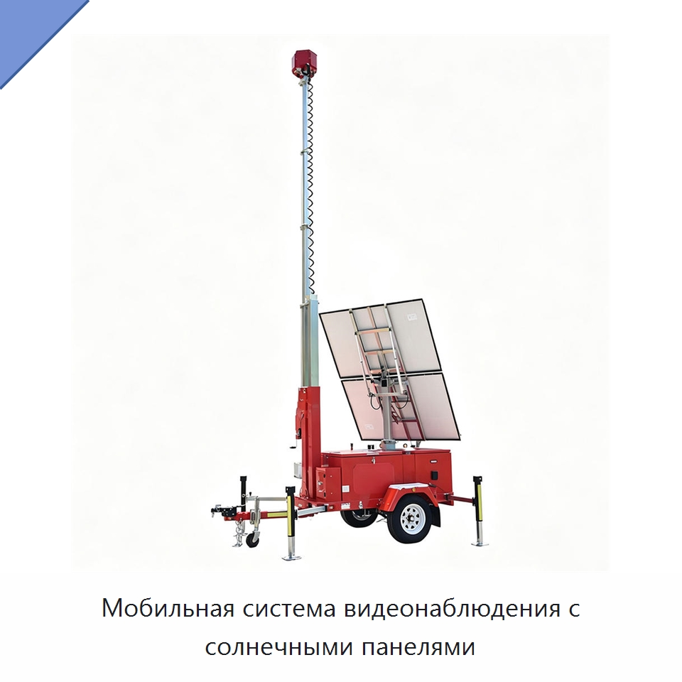 Мобильная система видеонаблюдения с солнечными панелями — Камеры видеонаблюдения на солнечных батареях