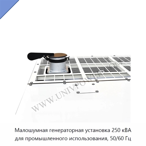 Малошумная генераторная установка 250 кВА для промышленного использования, 50/60 Гц