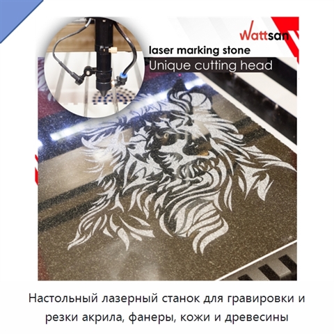 Настольный лазерный станок для гравировки и резки акрила, фанеры, кожи и древесины
