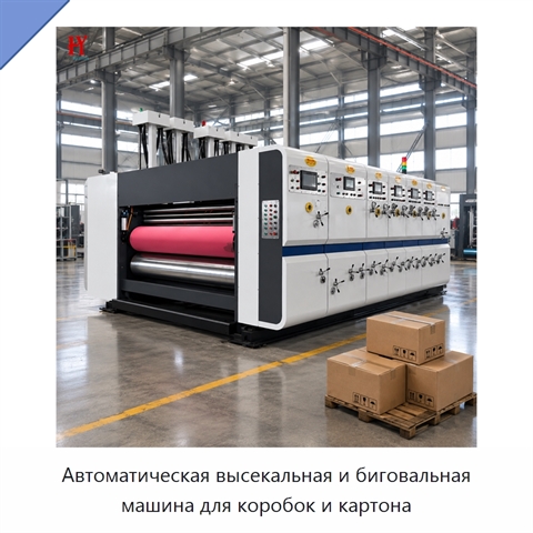 Автоматическая высекальная и биговальная машина для коробок и картона