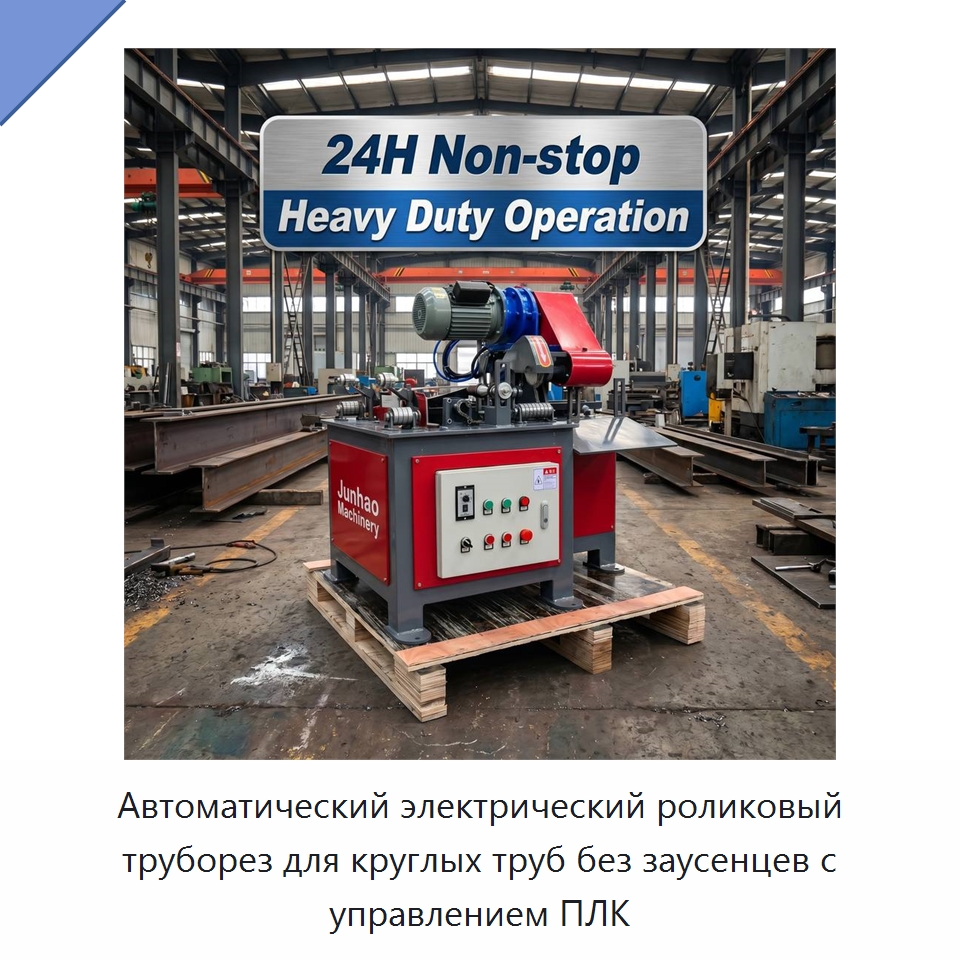 Автоматический электрический роликовый труборез для круглых труб без заусенцев с управлением ПЛК — Станки для обработки труб