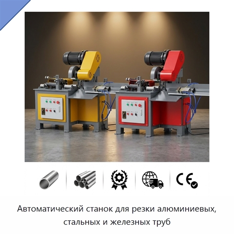 Автоматический станок для резки алюминиевых, стальных и железных труб