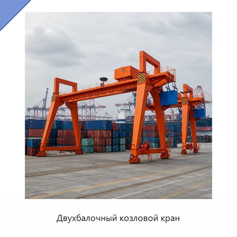 Двухбалочный козловой кран