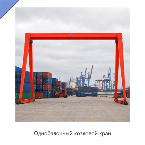 Однобалочный козловой кран