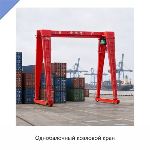 Однобалочный козловой кран