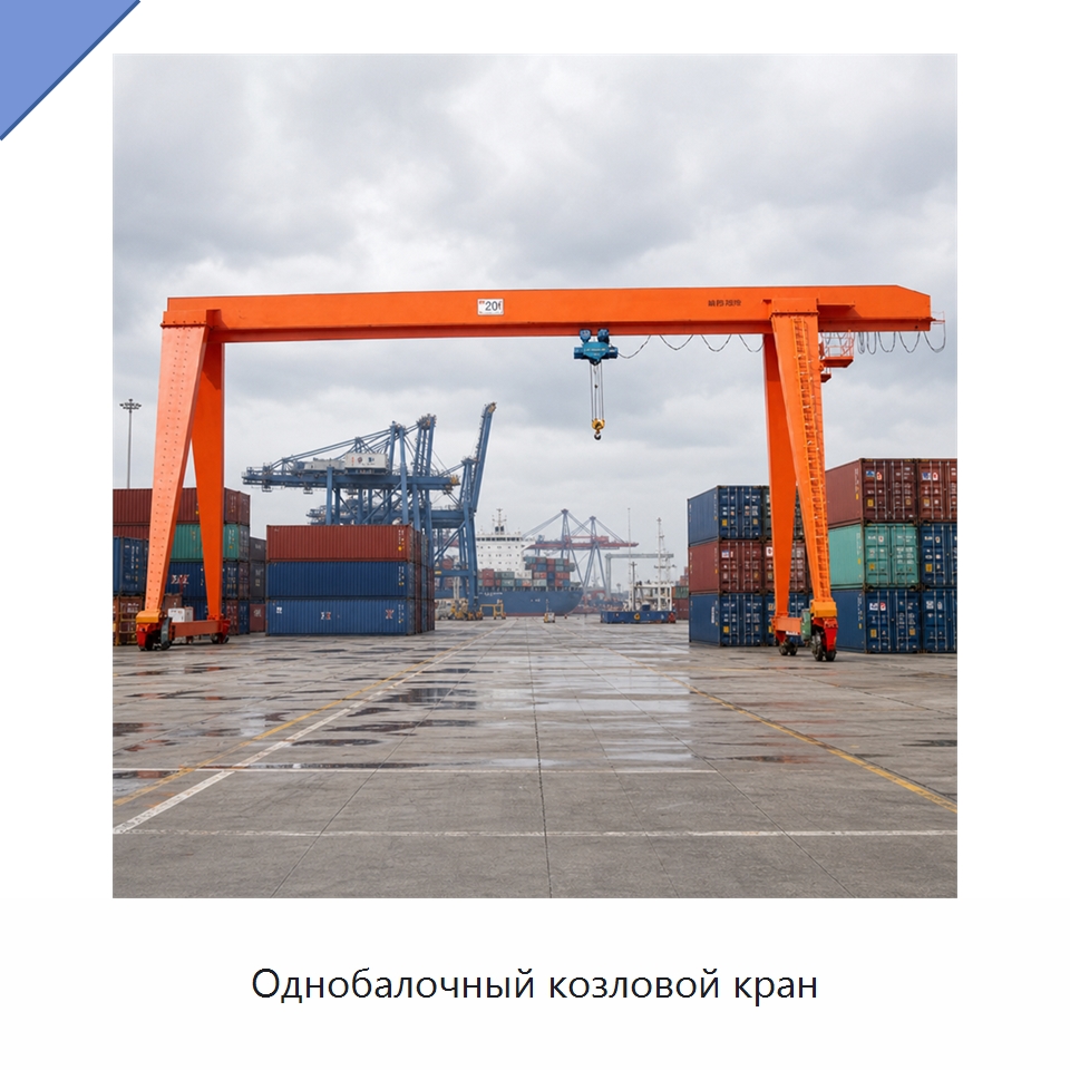 Однобалочный козловой кран