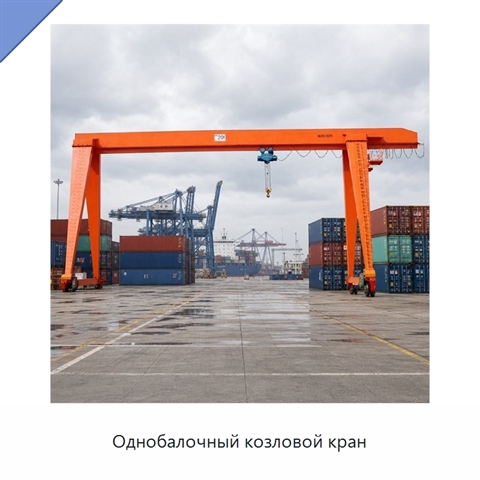 Однобалочный козловой кран