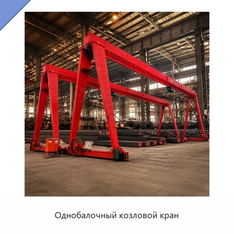 Однобалочный козловой кран