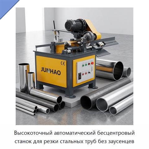 Высокоточный автоматический бесцентровый станок для резки стальных труб без заусенцев