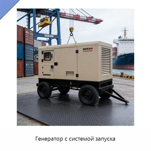 Генератор с системой запуска