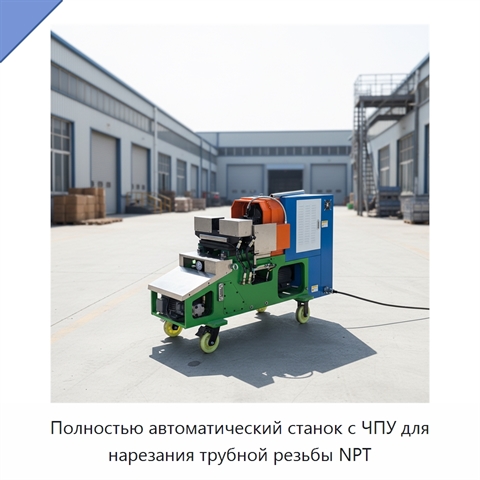 Полностью автоматический станок с ЧПУ для нарезания трубной резьбы NPT