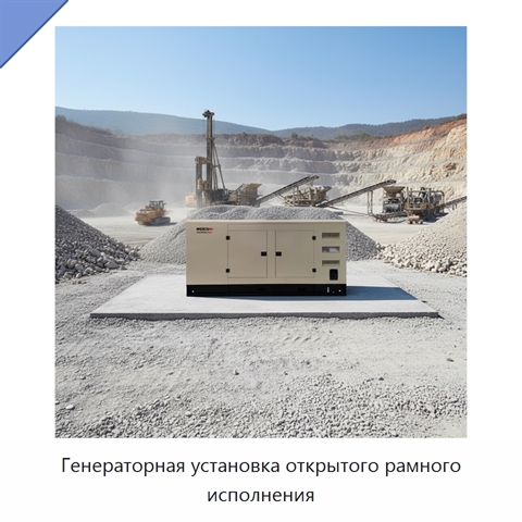 Генераторная установка открытого рамного исполнения