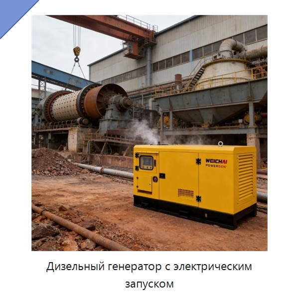 Дизельный генератор с электрическим запуском — Дизельные генераторы